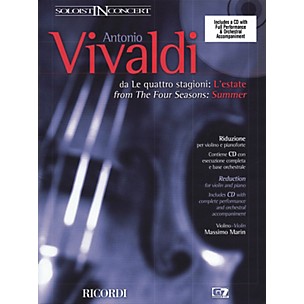 Ricordi Concerto in G Minor L'estate (Summer) from The Four Seasons RV315, Op.8 No.2 String by Antonio Vivaldi