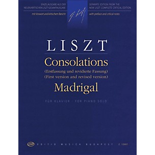 Editio Musica Budapest Consolations (First Version and Revised Version) and Madrigal EMB Series Softcover