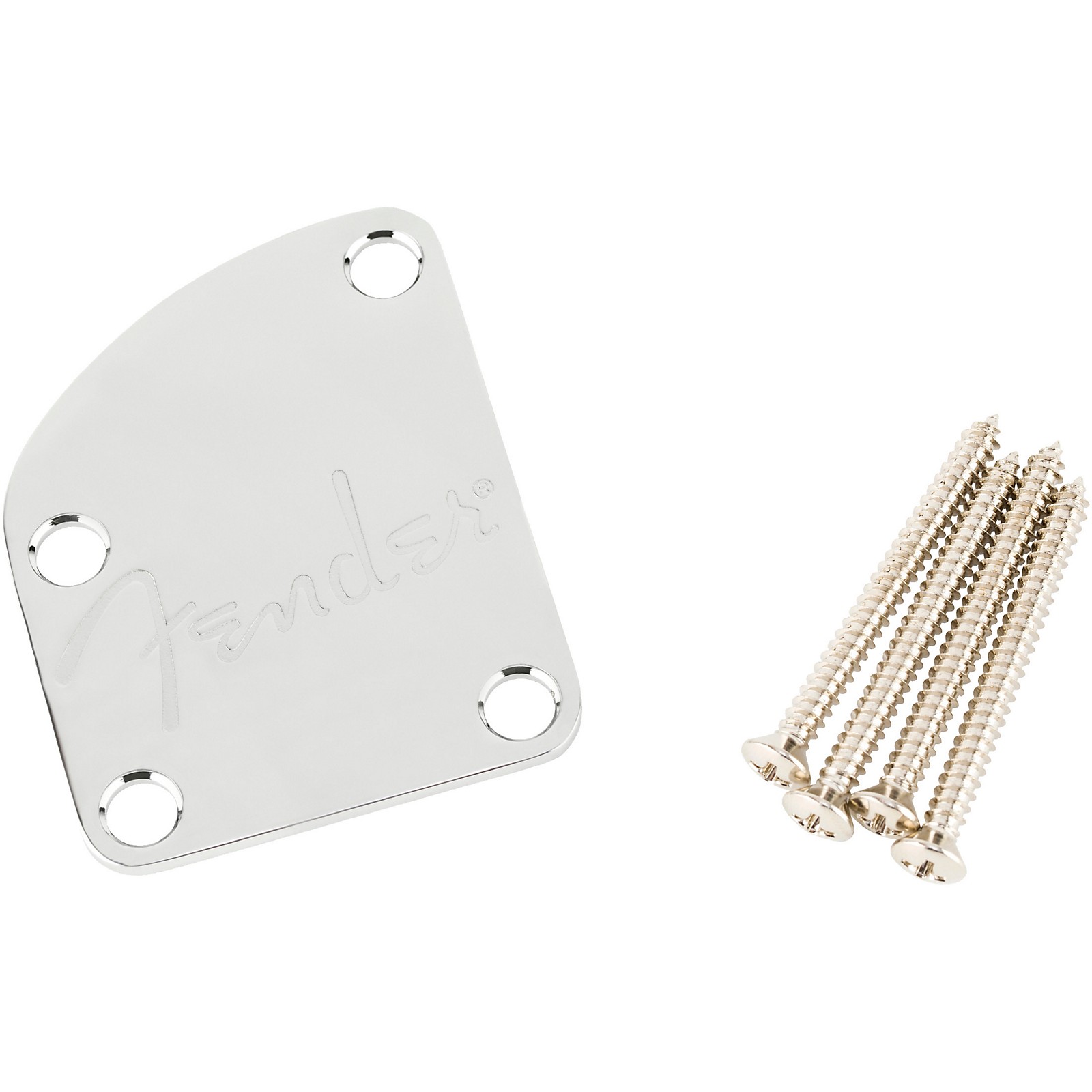 For Fender Custom Shop Chrome Guitar Neck Plates For