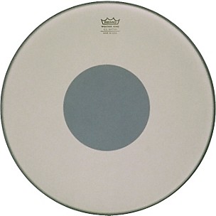 Remo Controlled Sound Smooth White with Black Dot Bass Drum