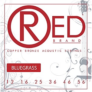Red Strings Copper Bronze Acoustic Guitar Strings Bluegrass