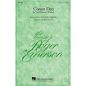 Hal Leonard Coram Deo (In the Presence of God) 3-Part Mixed composed by Roger Emerson