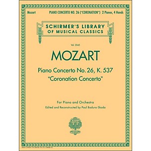 G. Schirmer Coronation Concerto 2 Pno/4Hnd piano Concerto No 26 K537 By Mozart