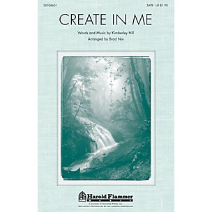Shawnee Press Create in Me SATB arranged by Brad Nix