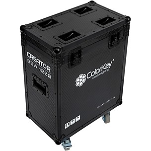 ColorKey Creator Flight Case for Two BSW 1200 with Casters Black