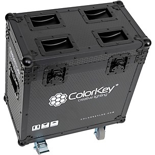 ColorKey Creator Flight Case for Two BX7 Wash with Casters Black