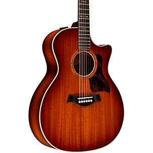 Taylor Custom All Ribbon Mahogany Grand Auditorium Acoustic-Electric Guitar