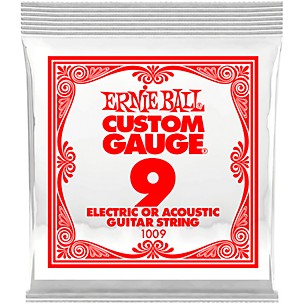 Ernie Ball Custom Gauge 1009 .009GA Single Acoustic or Electric String
