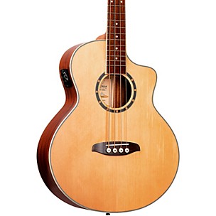 Ortega D7CE 4-String Acoustic Electric Cutaway Bass Guitar
