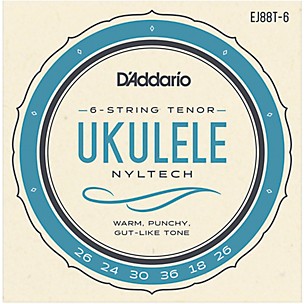 D'Addario D'Addario 6-String Nyltech Ukulele Strings