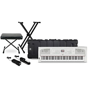Yamaha DGX670 88-key Arranger Piano Package with Road Runner Hardshell Keyboard Case (Pedals/Bench/Stand Included)