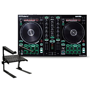 Roland DJ-202 DJ Controller With Laptop Stand