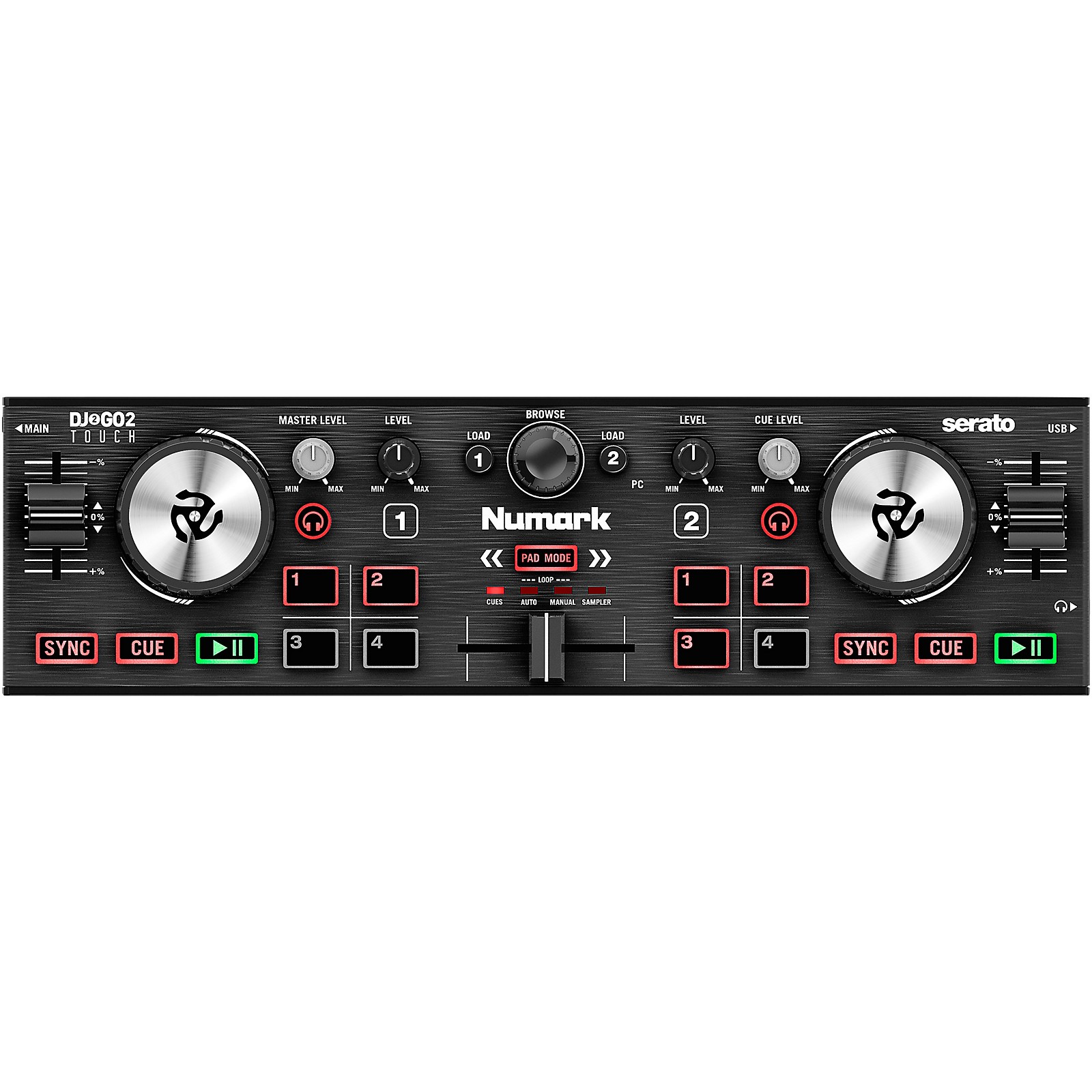 Amazon.co.jp: Numark DJコントローラー 4デッキ タッチセンサー