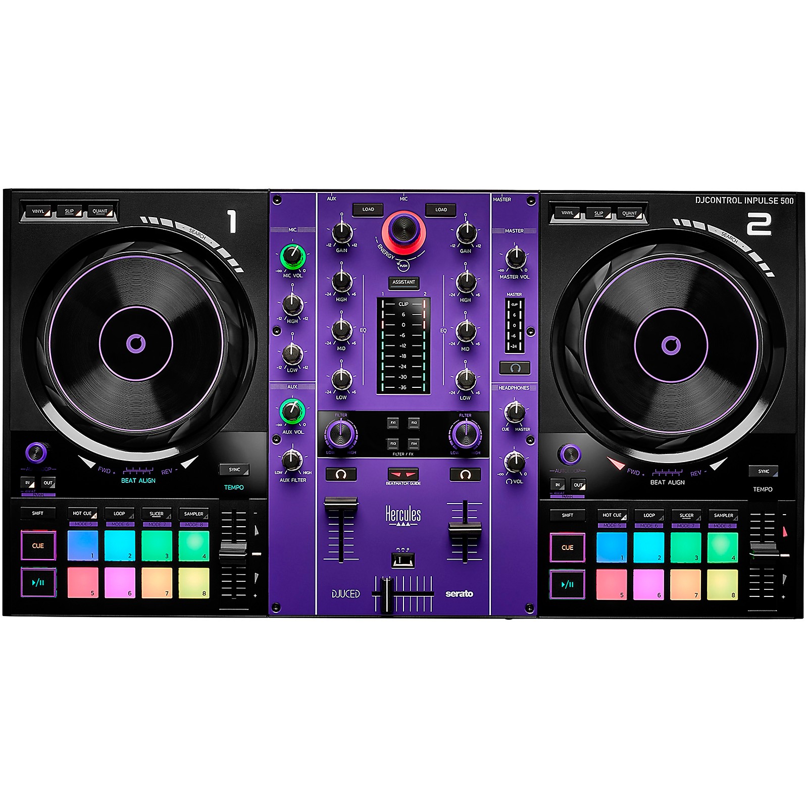 Hercules DJControl Impulse 500 コントローラー Amazon.com: Hercules DJControl Inpulse 500: controlador USB