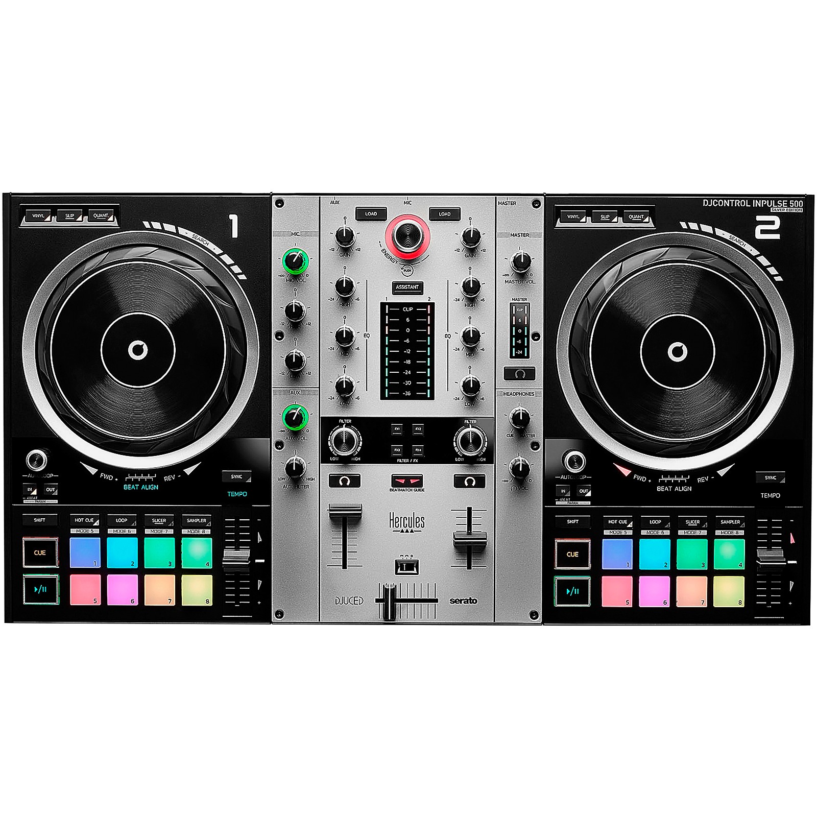 Hercules DJControl Impulse 500 コントローラー Amazon.com: Hercules DJControl Inpulse 500: controlador USB