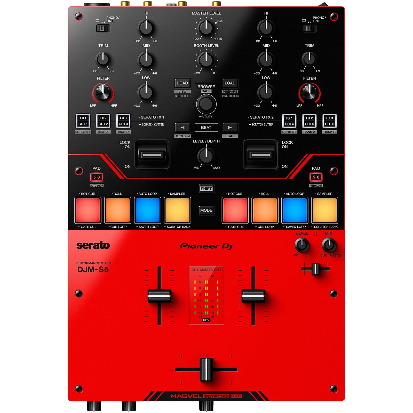 Pioneer DJ DJM-S5 2-Channel Serato Scratch Mixer | Music & Arts