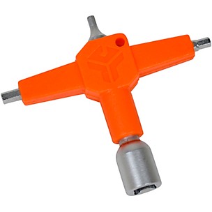 CruzTOOLS DK Multi 4-in-1 Drum Key Multi-Tool Orange/Sanded Nickel