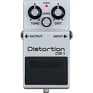 BOSS DS-1 Limited-Edition Metallic White Distortion Effects Pedal