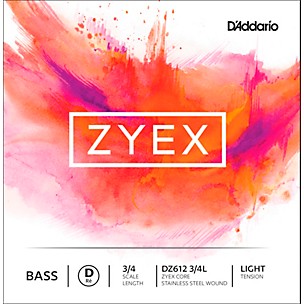 D'Addario DZ612 Zyex 3/4 Bass Single D String