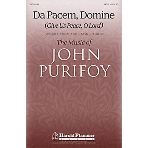 Shawnee Press Da Pacem, Domine (Give Us Peace, O Lord) SATB composed by John Purifoy