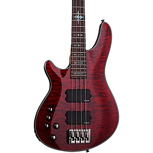 Schecter Guitar Research Damien Elite-4 Left-Handed Electric Bass Guitar