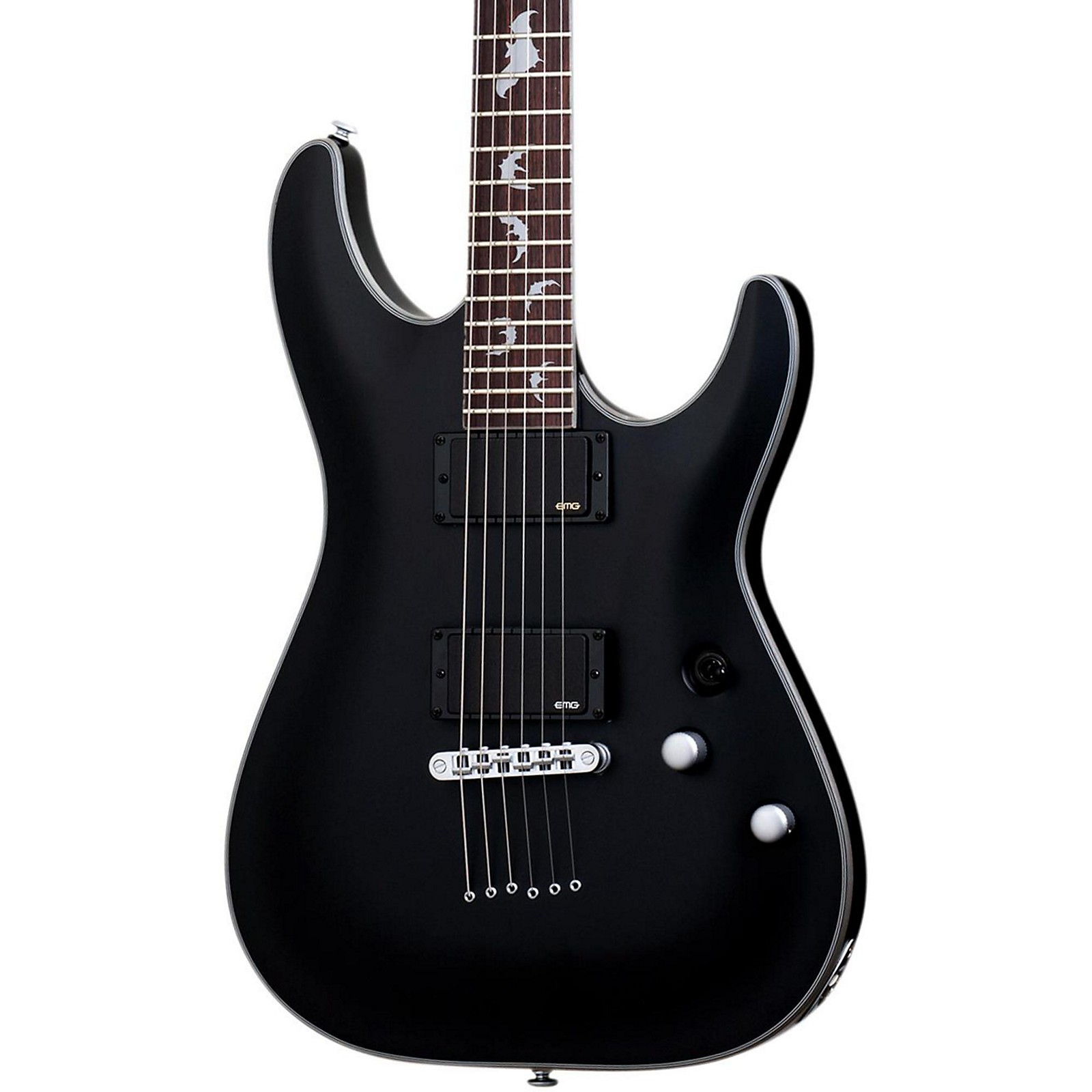 SCHECTER DAMIEN エレキギターシェクター コウモリインレー 蝙蝠 Schecter Guitar Research Damien Platinum 6 Electric Guitar
