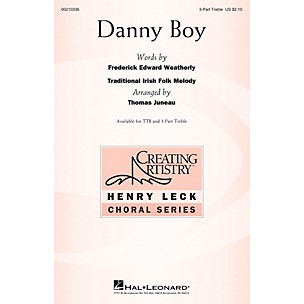 Hal Leonard Danny Boy 3 Part Treble arranged by Thomas Juneau