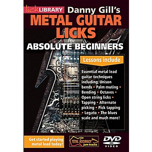 Licklibrary Danny Gill's Metal Guitar Licks (Absolute Beginners Series) Lick Library Series DVD Written by Danny Gill