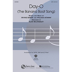 Cherry Lane Day-O (The Banana Boat Song) 2-Part Arranged by Alan Billingsley