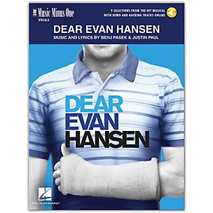Hal Leonard Dear Evan Hansen - Music Minus One Vocals (Book/Audio Online) 9 Selections From Musical