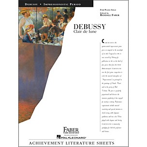 Faber Piano Adventures Debussy Clair De Lune Piano Solo - Faber Piano