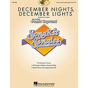 Hal Leonard December Nights, December Lights (SongKit Single) UNIS/2PT Composed by Emily Crocker