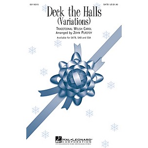 Hal Leonard Deck the Halls (Variations) SATB arranged by John Purifoy