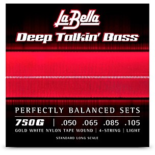 LaBella Deep Talkin' Gold White Nylon Tape Wound for 4-String Bass