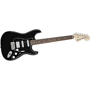 Fender Deluxe Fat Strat HSS Electric Guitar Black