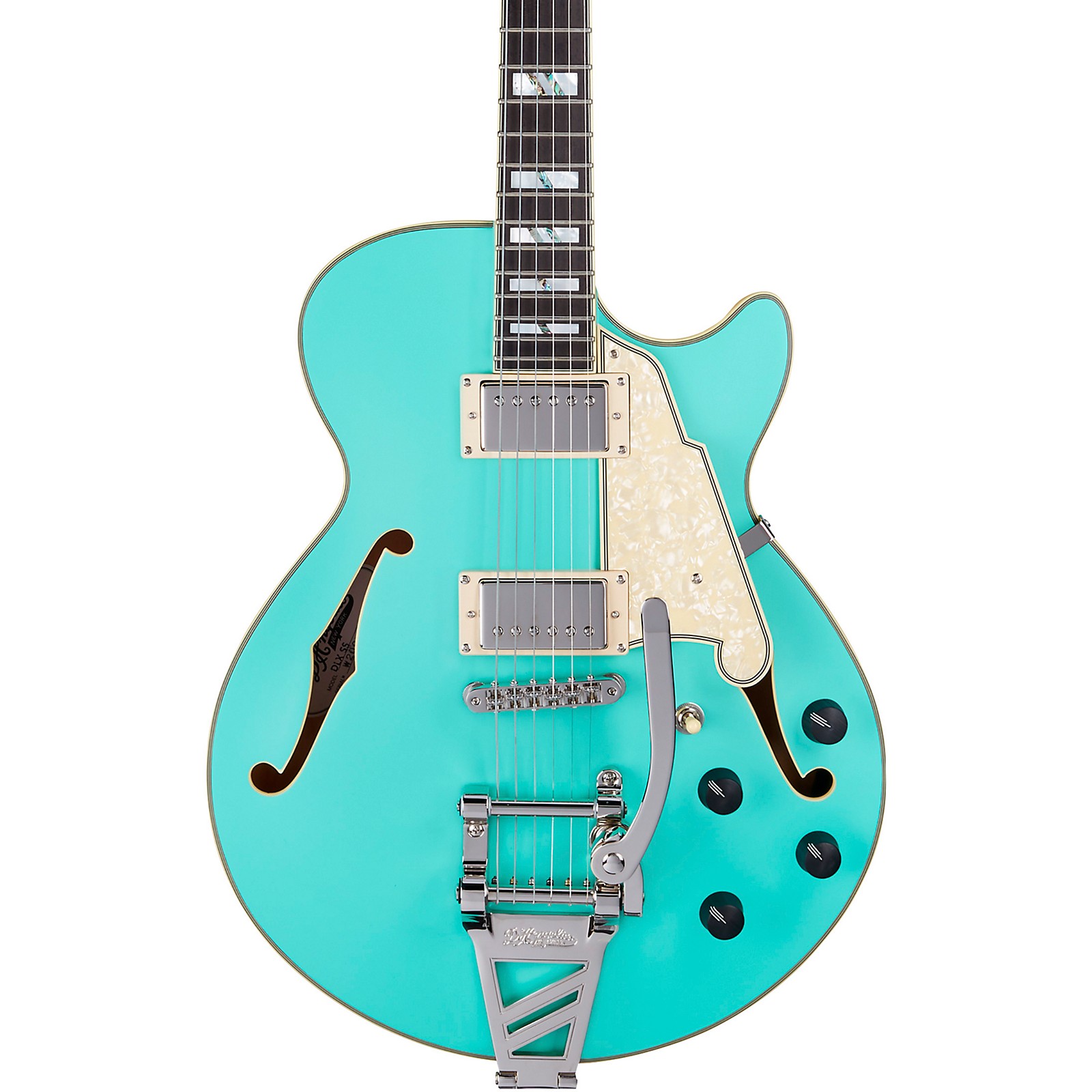 D'Angelico Deluxe SS Semi-Hollow Electric Guitar With D