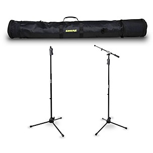 Shure Deluxe Tripod Mic Stand Pistol Grip Set With Carrying Bag