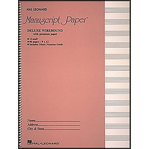 Hal Leonard Deluxe Wirebound Premium Manuscript Paper