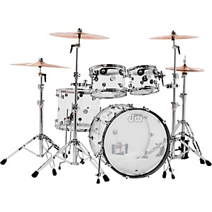 DW Design Series Acrylic 4-Piece Shell Pack With Chrome Hardware