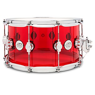 DW Design Series Acrylic Ruby Snare Drum