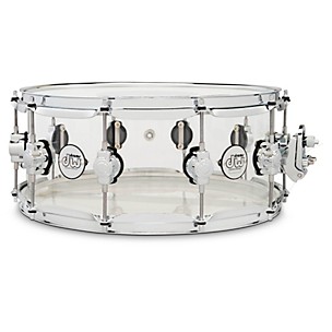 DW Design Series Acrylic Snare Drum With Chrome Hardware