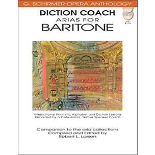 G. Schirmer Diction Coach Arias for Baritone - G Schirmer Opera Anthology Book/2CD's