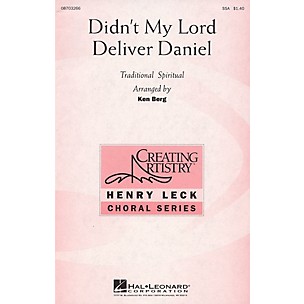Hal Leonard Didn't My Lord Deliver Daniel SSA arranged by Ken Berg