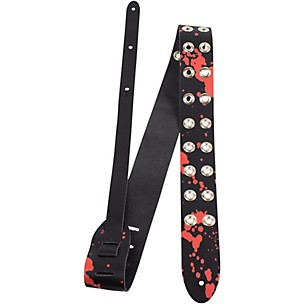 Perri's Direct to Leather Blood Grommets Guitar Strap