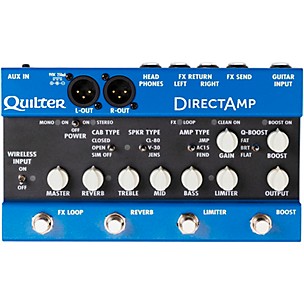 Quilter Labs DirectAmp Stereo Amp Simulator Effects Pedal -