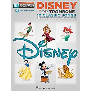 Hal Leonard Disney - Trombone - Easy Instrumental Play-Along Book with Online Audio Tracks