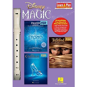 Hal Leonard Disney Magic - Learn & Play Recorder Pack includes Frozen/Tangled/Cinderella/Recorder
