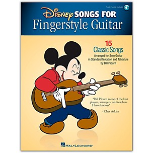 Hal Leonard Disney Songs for Fingerstyle Guitar Arranged for Guitar Solo Book/Audio Online