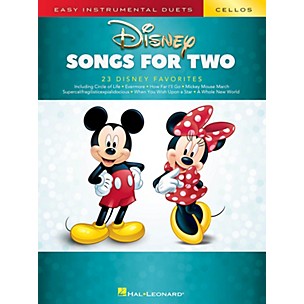Hal Leonard Disney Songs for Two Cellos - Easy Instrumental Duets Series Songbook