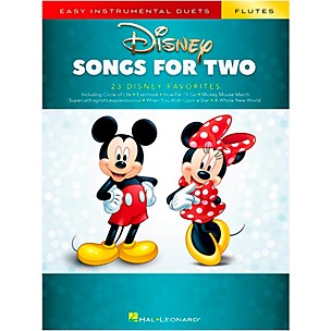 Hal Leonard Disney Songs for Two Flutes - Easy Instrumental Duets Series Songbook